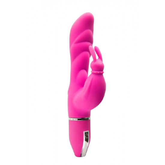 O vibrador multifuncional Purrfect Silicone Deluxe Duo Vibe tem tudo para agradar uma mulher: uma haste flexível e macia estimula a vagina enquanto orelhas de coelho acariciam o clitóris. Este incrível brinquedo est