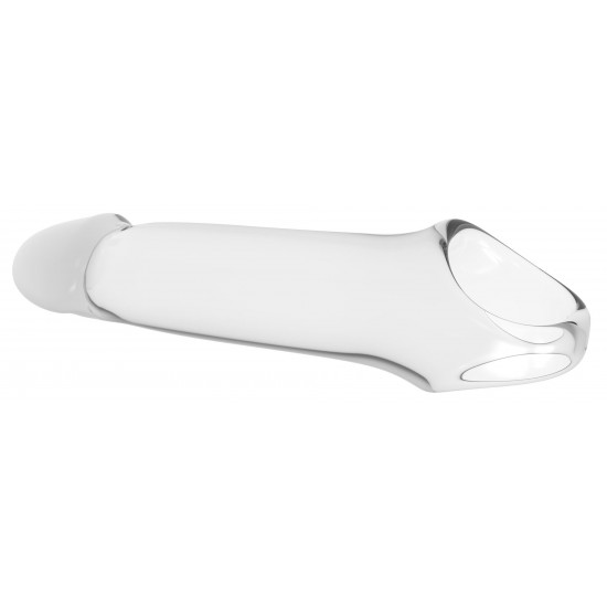 A extensão transparente do pênis do Ramrod proporciona maior comprimento e circunferência, além de excitação visual. A manga confortável e flexível é feita de TPE inodoro e seguro para o corpo.  Comprimento total 20