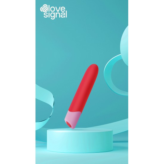 O vibrador Love Whisper Bullet da coleção Love Signal da Dreamtoys oferece prazer discreto para o dia a dia em um design elegante e compacto. Ideal para exploração íntima e uso em qualquer lugar, este vibrador bullet com