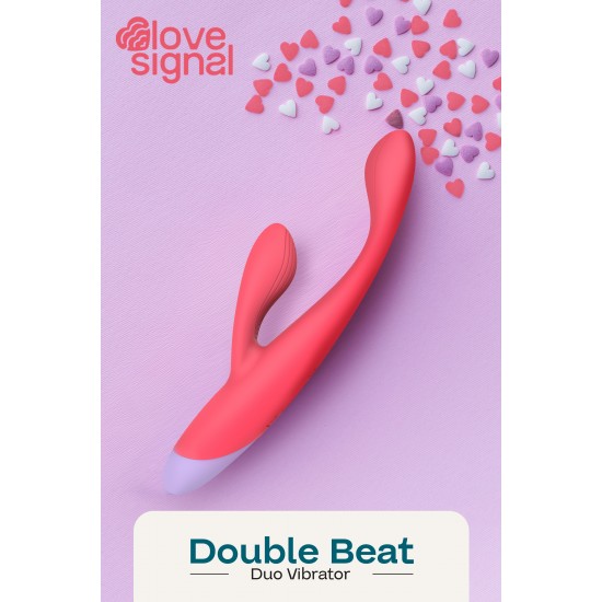 O vibrador Double Beat Duo da coleção Love Signal da Dreamtoys oferece estimulação interna e externa sincronizada para um prazer versátil e divertido. Projetado com motores duplos e múltiplos modos de vibração, é ideal p