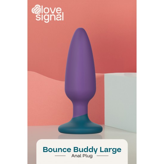 O Bounce Buddy Large da coleção Love Signal da Dreamtoys é um plug anal de tamanho normal, projetado para varejistas que desejam oferecer aos clientes uma experiência mais profunda e intensa. Perfeito para quem busca mai