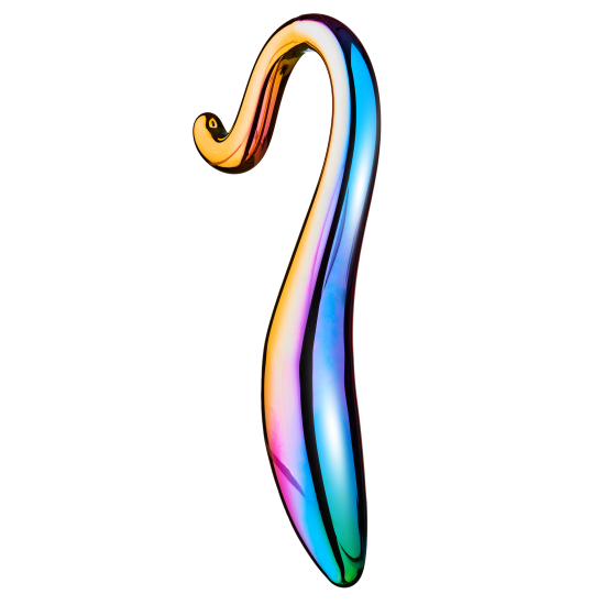 O dildo elegante tem uma cauda encaracolada e uma ponta afilada. Com seu formato liso e comprimento total de 18 cm é um brinquedo maravilhoso que pode ser usado de várias formas para estimulação externa e interna.&n