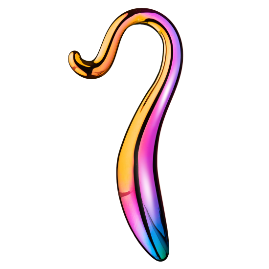 O dildo elegante tem uma cauda encaracolada e uma ponta afilada. Com seu formato liso e comprimento total de 18 cm é um brinquedo maravilhoso que pode ser usado de várias formas para estimulação externa e interna.&n