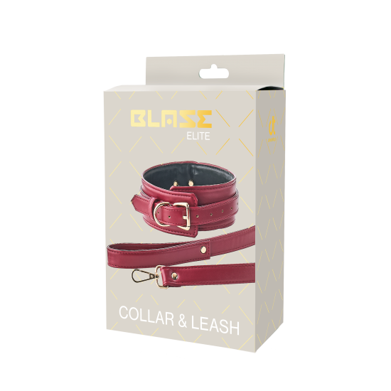BLAZE ELITE COLLAR AND LEASH RED BLAZE ELITE COLLAR AND LEASH RED