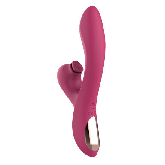 Vibrador do tipo Rabbit vem para atender a todos os teus desejos! Combina uma parte principal, que é flexível e possui uma curvatura que naturalmente o leva ao ponto G; com um massageador de clitóris totalmente fora do c