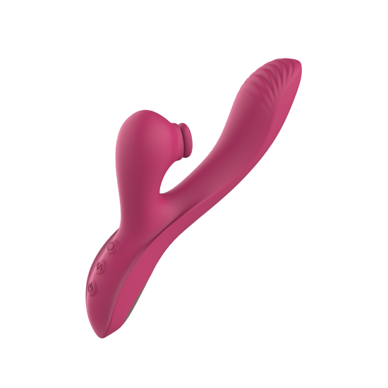 Vibrador do tipo Rabbit vem para atender a todos os teus desejos! Combina uma parte principal, que é flexível e possui uma curvatura que naturalmente o leva ao ponto G; com um massageador de clitóris totalmente fora do c