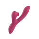 Vibrador do tipo Rabbit vem para atender a todos os teus desejos! Combina uma parte principal, que é flexível e possui uma curvatura que naturalmente o leva ao ponto G; com um massageador de clitóris totalmente fora do c