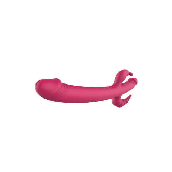 Quando a palavra do dia é Versatilidade o vibrador Essentials Anywhere Pleasure está pronto para atender as tuas fantasias! Em uma das pontas oferece o estímulo triplo de anus, vagina e clitóris; e na outra um Looongo e