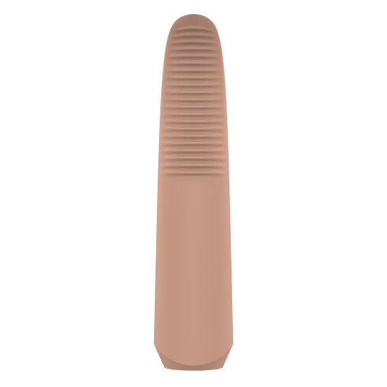 Decidimos criar um vibrador que abandona todo o não necessário; deixamos para trás o complicado, o inútil e o decorativo; destilamos a essência de o que é um vibrador; nos sobrou o simples, o agradável, o nú. NUDE é uma