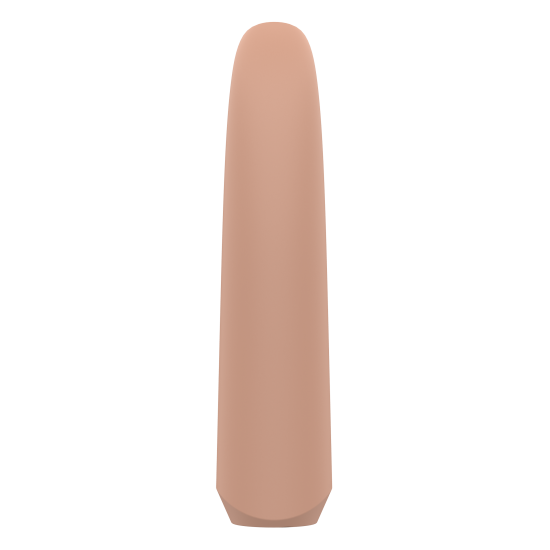 Decidimos criar um vibrador que abandona todo o não necessário; deixamos para trás o complicado, o inútil e o decorativo; destilamos a essência de o que é um vibrador; nos sobrou o simples, o agradável, o nú. NUDE é uma