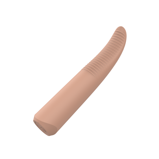 Decidimos criar um vibrador que abandona todo o não necessário; deixamos para trás o complicado, o inútil e o decorativo; destilamos a essência de o que é um vibrador; nos sobrou o simples, o agradável, o nú. NUDE é uma
