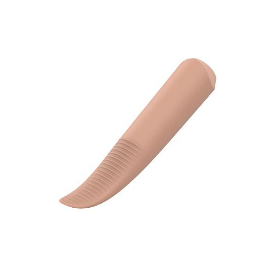 Decidimos criar um vibrador que abandona todo o não necessário; deixamos para trás o complicado, o inútil e o decorativo; destilamos a essência de o que é um vibrador; nos sobrou o simples, o agradável, o nú. NUDE é uma