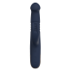 Vibrador duplo Phaedra com função de rotação para cima e para baixo. Seguindo o mesmo estilo dos outros brinquedos da Goddess Collection, o Phaedra é feito de silicone azul-escuro com detalhes dourados. O vibrador da God