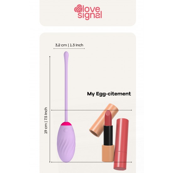 O Eggcitement é um vibrador em formato de ovo elegante e vestível que proporciona prazer versátil tanto para uso individual quanto para casais. Alimentado por um único motor de alto desempenho, oferece vibrações profunda