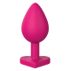 O Plug Anal Heart Plug Small da coleção Love Signal da Dreamtoys é um plug anal ideal para iniciantes, projetado para uma exploração confortável e confiante. Sua superfície de silicone macia e suave, aliada ao formato pe