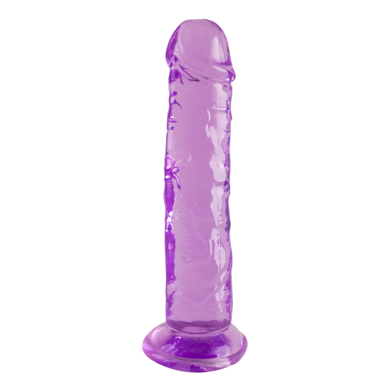 O Bubble Pop da coleção Bubblegum Blast é uma adição colorida e divertida a qualquer sortimento de produtos adultos. Medindo 18 cm, este dildo semitransparente é feito de TPE macio com um tom roxo vibrante que se destaca