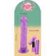 Candy Kelly, da coleção Bubblegum Blast, é uma adição colorida e divertida a qualquer sortimento de produtos adultos. Com 19 cm, este dildo semitransparente é feito de TPE macio com um tom roxo vibrante que se destaca im