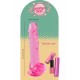 O Twinkle Jam da coleção Bubblegum Blast é uma adição colorida e divertida a qualquer sortimento de produtos adultos. Medindo 22 cm, este dildo semitransparente é feito de TPE macio com um tom rosa vibrante que se destac
