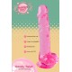 O Candy Twist da coleção Bubblegum Blast é uma adição colorida e divertida a qualquer sortimento de produtos adultos. Medindo 24 cm, este dildo semitransparente é feito de TPE macio com um tom rosa vibrante que se destac