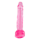 O Candy Twist da coleção Bubblegum Blast é uma adição colorida e divertida a qualquer sortimento de produtos adultos. Medindo 24 cm, este dildo semitransparente é feito de TPE macio com um tom rosa vibrante que se destac