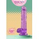 O Candy Twist da coleção Bubblegum Blast é uma adição colorida e divertida a qualquer sortimento de produtos adultos. Medindo 24 cm, este dldo semitransparente é feito de TPE macio com um tom roxo vibrante que se destaca