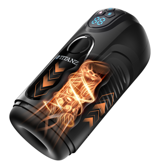 O Titanz Ultimate Heat & Thrusting Machine é um vibrador automático de alto desempenho, projetado para combinar tecnologia de aquecimento, movimentos de penetração potentes e vibração personalizável em um único dispo
