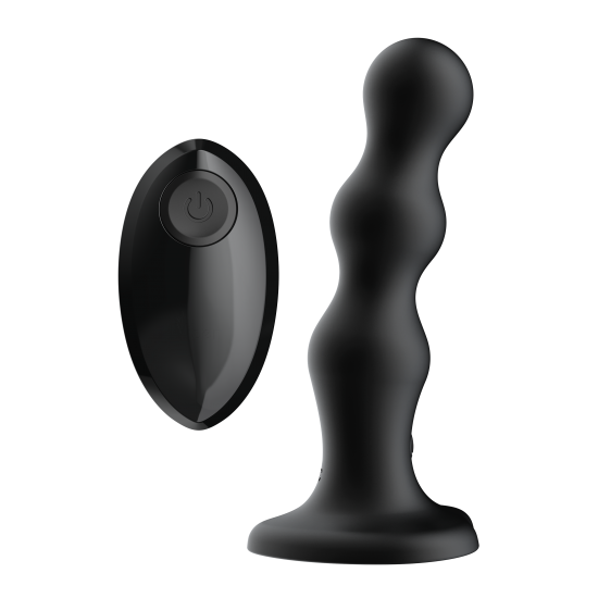 O Bold Kay é um vibrador com controle remoto e textura de contas, projetado para proporcionar estimulação tátil com intensidade ajustável. Seu corpo com contas adiciona variação tátil, enquanto o núcleo flexível permite