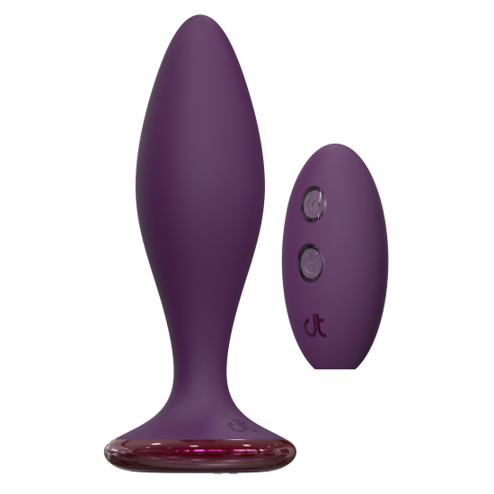Vibrador anal com controle remoto sem fio. Este vibrador anal Glam possui vibrações potentes em 3 velocidades e 7 ritmos. Pode ser usado no chuveiro, é feito de materiais seguros para o corpo e recarregável com o cabo US
