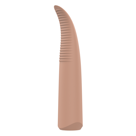 Decidimos criar um vibrador que abandona todo o não necessário; deixamos para trás o complicado, o inútil e o decorativo; destilamos a essência de o que é um vibrador; nos sobrou o simples, o agradável, o nú. NUDE é uma