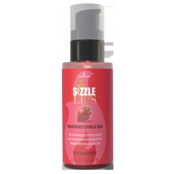 SENSUVA SIZZLE LIPS WARMING GEL STRAWBERRY 59ML