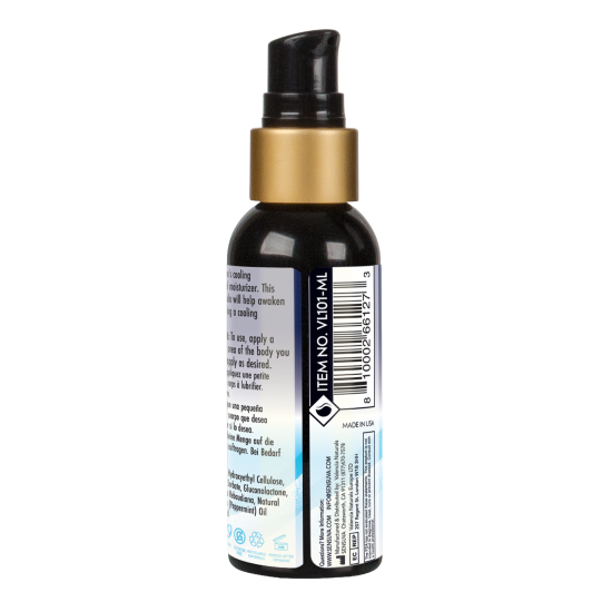 Relaxe com o hidratante íntimo refrescante à base de água da Sensuva. Sua fórmula natural exclusiva ajuda a despertar os sentidos, proporcionando uma sensação refrescante. O lubrificante íntimo da Sensuva, para uso penia