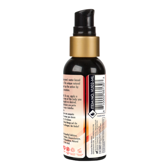 Sinta o calor com o hidratante íntimo à base de água da Sensuva. Sua fórmula natural exclusiva apimenta a relação, criando uma sensação de aquecimento. O lubrificante íntimo da Sensuva, para uso peniano, anal e/ou vagina