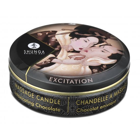 Vela de massagem à base de soja com delicioso e intoxicante aroma a chocolate, que também pode ser utilizada como vela ambiente.Para massagem deve acende-la durante uns 15 a 20 minutos e apagá-la. De seguida deite um