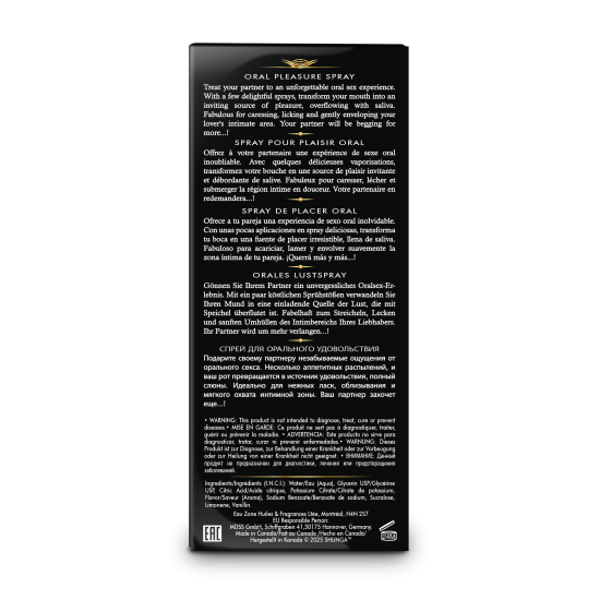 Spray para prazer oral Waves of Pleasure Melancia 20 ml. Proporcione ao seu parceiro(a) uma experiência inesquecível de sexo oral. Com algumas borrifadas deliciosas, transforme sua boca em uma fonte irresistível de praze