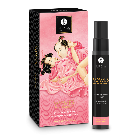 Spray para prazer oral Waves of Pleasure Melancia 20 ml. Proporcione ao seu parceiro(a) uma experiência inesquecível de sexo oral. Com algumas borrifadas deliciosas, transforme sua boca em uma fonte irresistível de praze