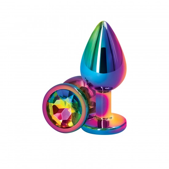 Brinquedo anal leve e cromado, moldado para uma penetração sem esforço. Dimensões do produto: 8,0 x 3,4 x 3,4 cm Dimensões inseríveis: 6,0 x 3,4 cm