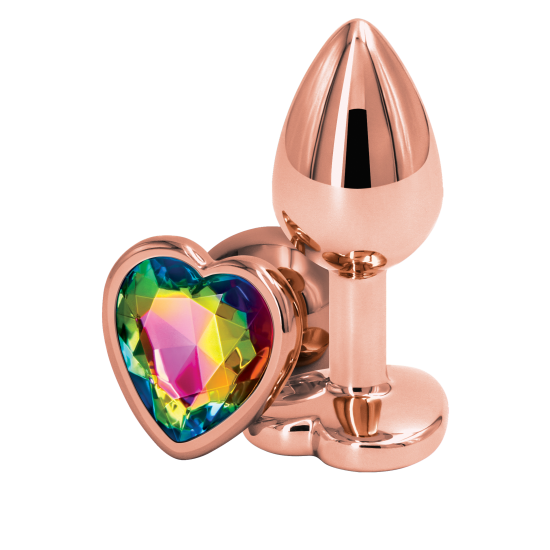 REAR ASSETS ROSE GOLD HEART S RAINBOW Brinquedo anal leve e cromado. Moldado para penetração sem esforço. Dimensões do produto: 2,76 x 1,3 x 1,3 polegadas / 7,0 x 3,3 x 3,3 cm
Dimensões que podem ser inseridas: 1,77 x 1,06 polegadas / 4,5 x 2,7 cm