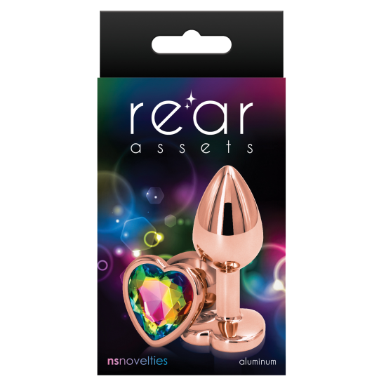 REAR ASSETS ROSE GOLD HEART S RAINBOW Brinquedo anal leve e cromado. Moldado para penetração sem esforço. Dimensões do produto: 2,76 x 1,3 x 1,3 polegadas / 7,0 x 3,3 x 3,3 cm
Dimensões que podem ser inseridas: 1,77 x 1,06 polegadas / 4,5 x 2,7 cm