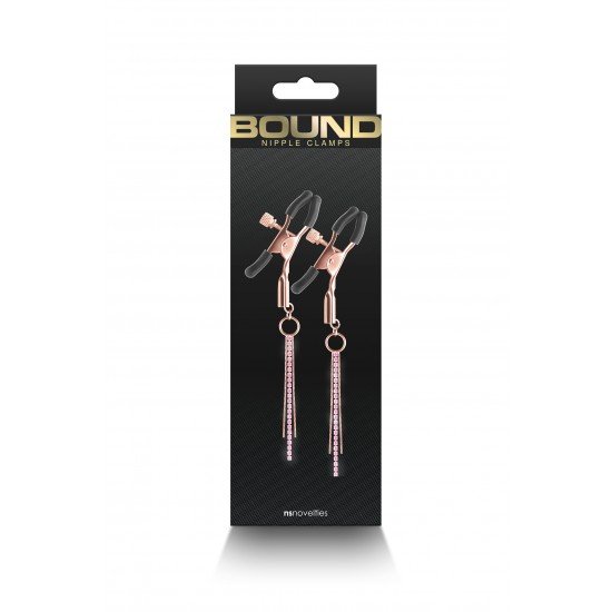 Bound Nipple Clamps são para sensações eróticas e estimulantes. Fabricadas em metal sem níquel, as pinças Bound possuem pontas de silicone para melhor conforto e ajuste. Disponível em vários formatos e cores. F