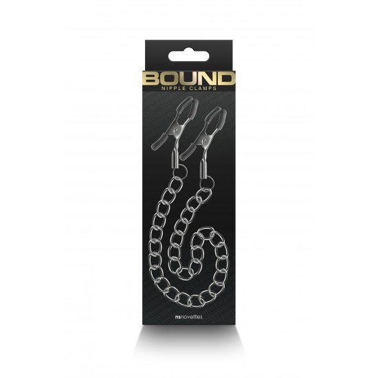 Bound Nipple Clamps são para sensações eróticas e estimulantes. Fabricadas em metal sem níquel, as pinças Bound possuem pontas de silicone para melhor conforto e ajuste. Disponível em vários formatos e cores. F