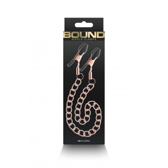 Bound Nipple Clamps são para sensações eróticas e estimulantes. Fabricadas em metal sem níquel, as pinças Bound possuem pontas de silicone para melhor conforto e ajuste. Disponível em vários formatos e cores. F