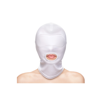 FETISH & FASHION MOUTH HOOD WHITE