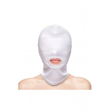 FETISH & FASHION MOUTH HOOD WHITE