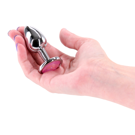 Brinquedo anal leve e cromado, projetado para proporcionar excitação visual e sensual. Feito de alumínio leve e com formato que facilita a penetração, este brinquedo anal seguro para o corpo está disponível em diversas c