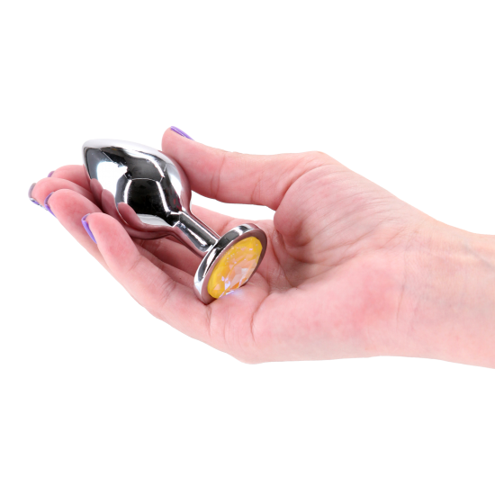 Brinquedo anal leve e cromado, projetado para proporcionar excitação visual e sensual. Feito de alumínio leve e com formato que facilita a penetração, este brinquedo anal seguro para o corpo está disponível em diversas c