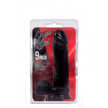 Dildo Cock Hard Steel 22.8cm Preto