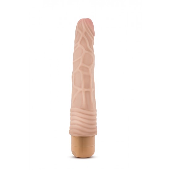 Vibrador Realista 2 Mr. Skin 19cm Pele Seja um bom anfitrião e receba de braços abertos o Mr. Skin em sua casa!Vibrador realista com cabeça e corpo proeminente. Com botão rotativo na base para navegar entre as potentes e profundas vibrações multivelocidades.À