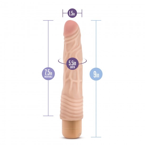 Seja um bom anfitrião e receba de braços abertos o Mr. Skin em sua casa!Vibrador realista com cabeça e corpo proeminente. Com botão rotativo na base para navegar entre as potentes e profundas vibrações multivelocidades.À