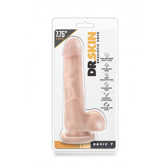 Seja um bom anfitrião e receba de braços abertos o Mr. Skin em sua casa!Dildo realista com cabeça e corpo proeminente. Com forte base de succção para que possa desfrutar de excitantes aventuras "mãos-livres". Com toque s