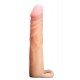 PERFORMANCE COCK XTENDER BEIGE Manga para o pénis que lhe aumentará em 6.4cm o tamanho e, ainda, grossura por todo o seu pénis.Em material de dupla densidade que replica a pele de uma forma surpreendente, seguro para o corpo e que rapidamente se adapt